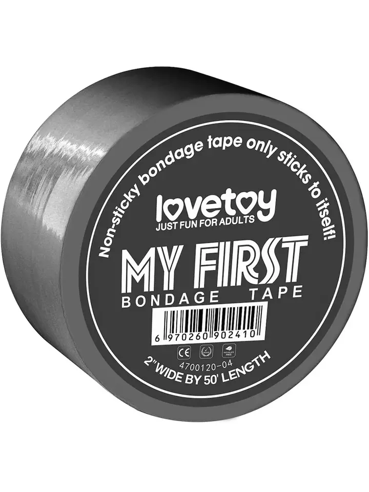 Lovetoy Non-Sticky Bondage Tape Grey 15m Bondage tejp | | Intimast