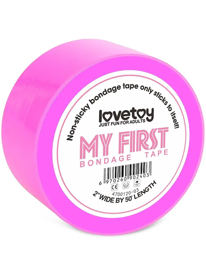 Lovetoy Non-Sticky Bondage Tape Neon Pink 15m Bondage tejp | | Intimast