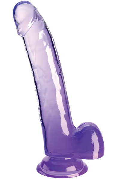 King Cock Clear With Balls Purple 23 cm Dildo |  | Intimast