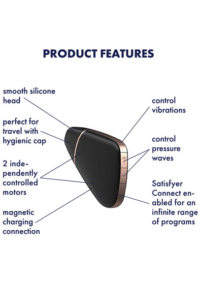 Alternativ bild 1 för Satisfyer Love Triangle Black