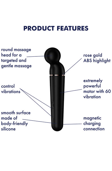 Alternativ bild 1 för Satisfyer: Planet Wand-er, Wand Vibrator, svart