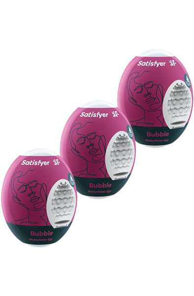 Satisfyer Masturbator Egg Bubble 3-pcs Onaniägg | | Intimast