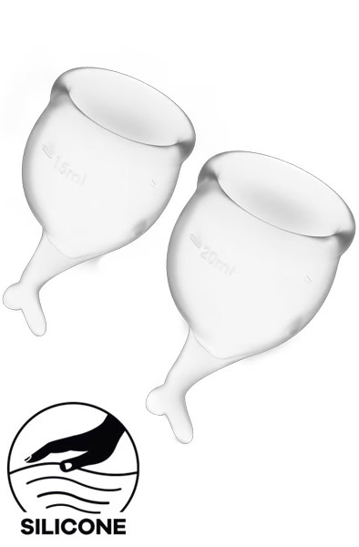 Feel Secure Menstrual Cup Transparent Menskoppar |  | Intimast