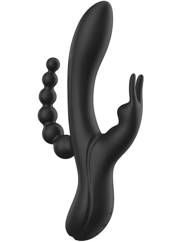 Noir Euphoria Liquid Silicone Triple Pleasure Rabbitvibrator |  | Intimast