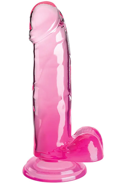 King Cock Clear With Balls Pink 18 cm Dildo |  | Intimast