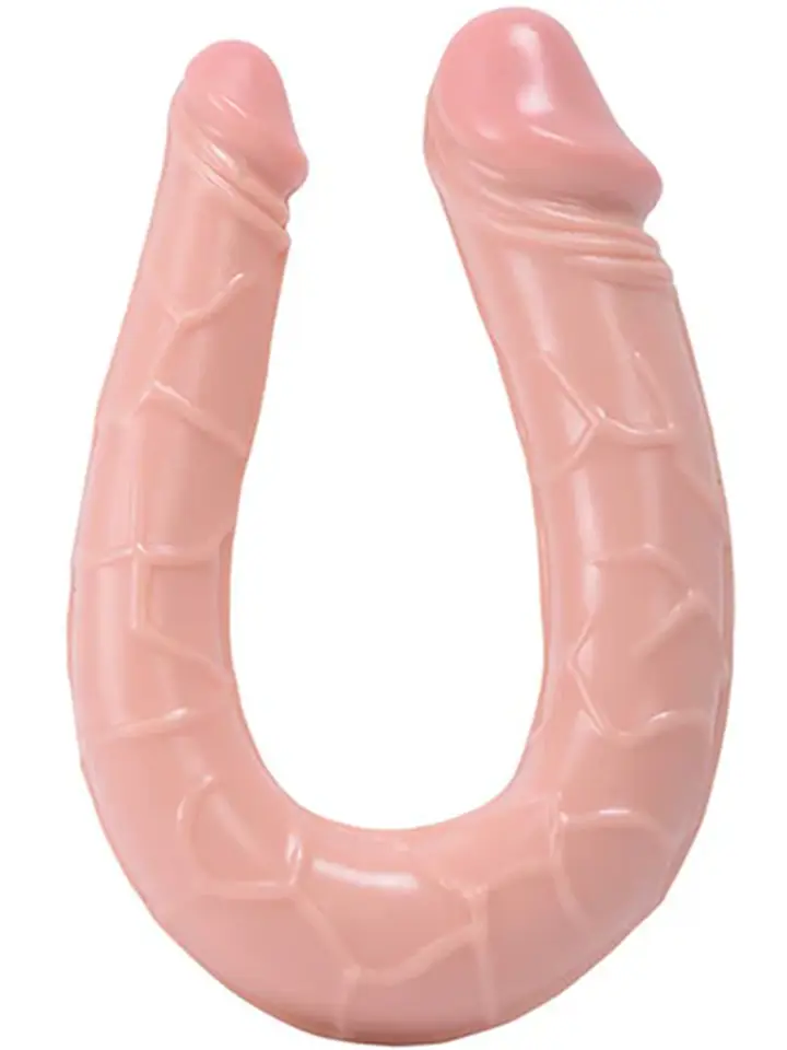 Double Curved Dildo U-shaped 15 cm Dubbeldildos |  | Intimast