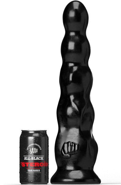 All Black Steroïd The Javelin 39 cm XXL Buttplug |  | Intimast