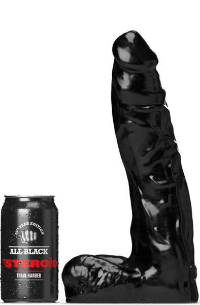 All Black Steroïd The Coach 29,5 cm XL dildo |  | Intimast
