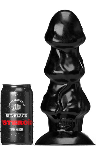 All Black Steroïd Shuttlecock 25 cm XL dildo |  | Intimast