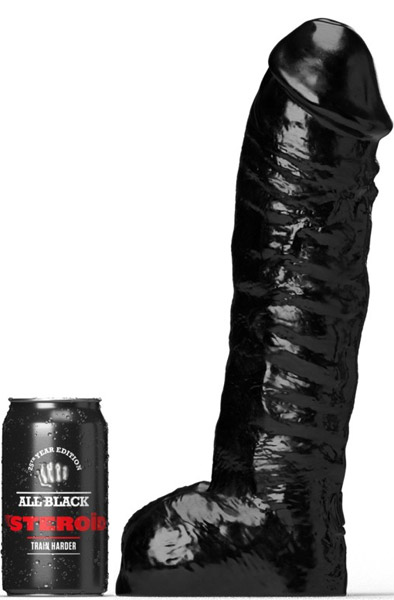 All Black Steroïd The Gym Buddy 33 cm XL dildo |  | Intimast