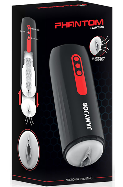 Phantom Thrust & Suction Vagina Masturbator Masturbator med motor | | Intimast