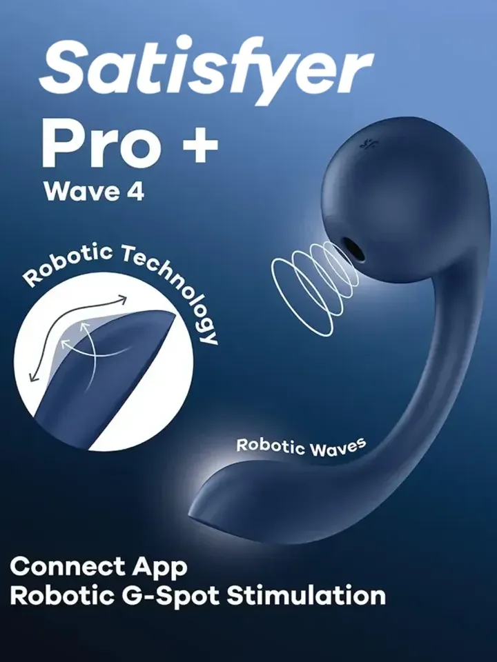 Satisfyer Pro+ Wave 4 Connect App Lufttrycksvibrator | | Intimast