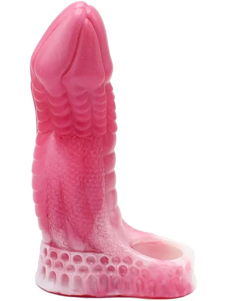 Monster Penis Sheath Leezard Pink 16,5 cm Penisförlängare/Sleeve |  | Intimast