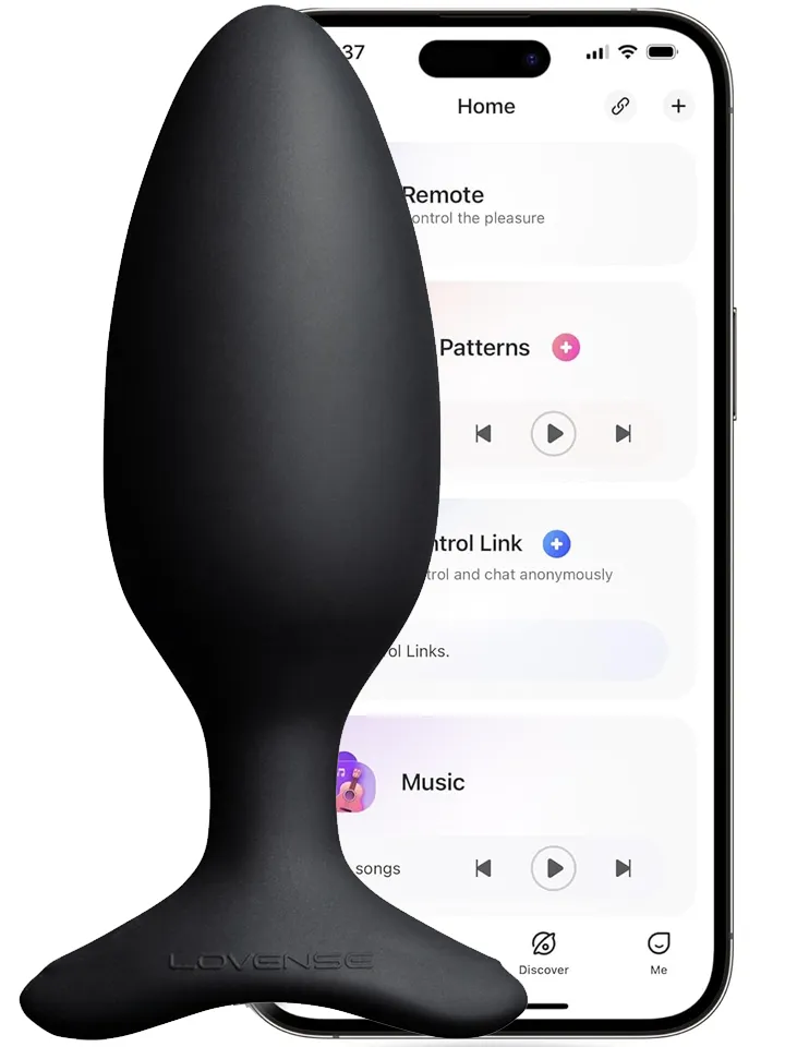 Lovense Hush 2 Vibrating Butt Plug 45mm Fjärrstyrd analplugg | | Intimast
