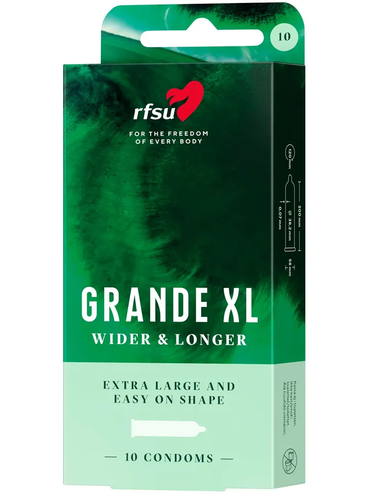 RFSU Grande XL 10-pack Extra stora kondomer |  | Intimast