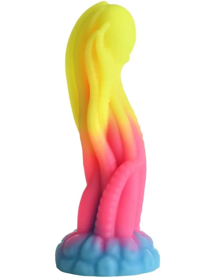 Tenta-Glow Glow-In-The-Dark Dildo 21,6 cm Dragon dildo | | Intimast