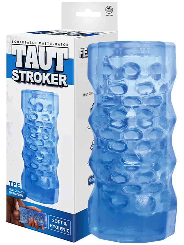 Taut Stroker Squeezable Masturbator Blue Stroker |  | Intimast