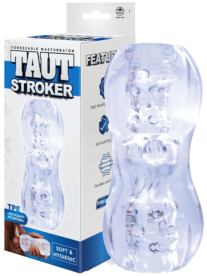 Taut Stroker Squeezable Masturbator Clear Stroker | | Intimast