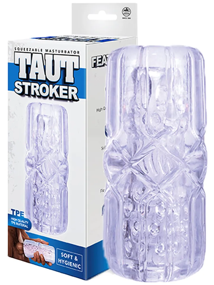Taut Stroker Squeezable Masturbator Clear Stroker | | Intimast