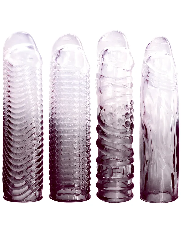 Massive 4-In-1 Extension Sleeve Pack Penisförlängare/Sleeve | | Intimast