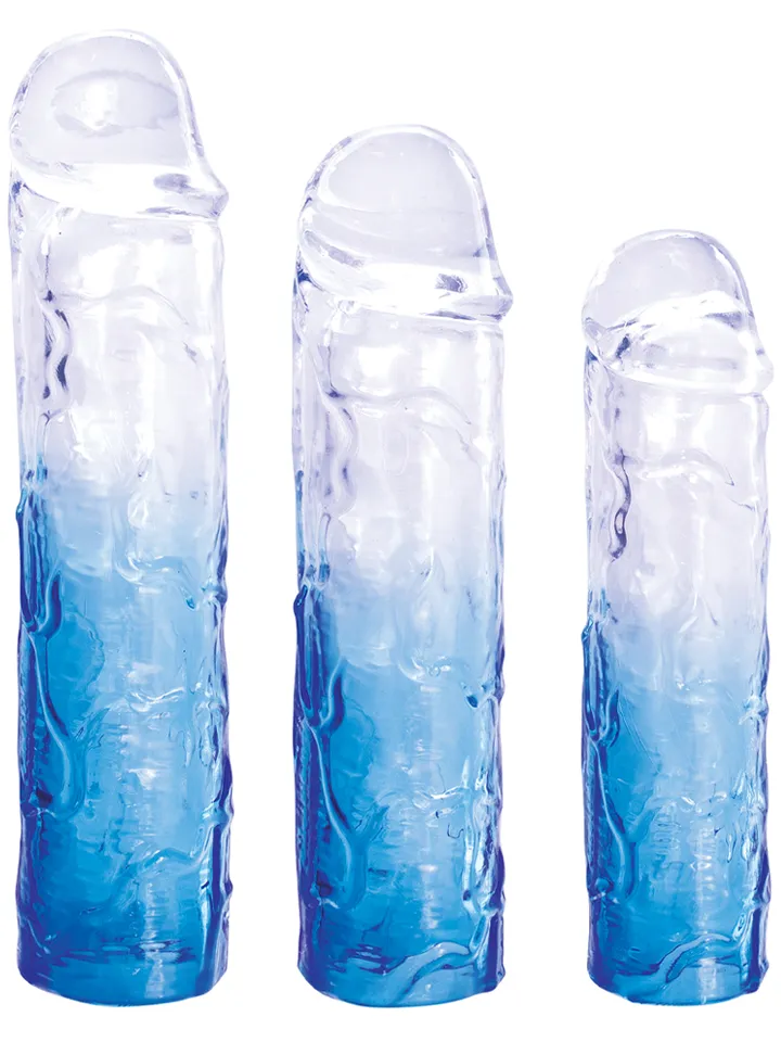 Massive 3-In-1 Extension Sleeve Pack Blue Penisförlängare/Sleeve | | Intimast