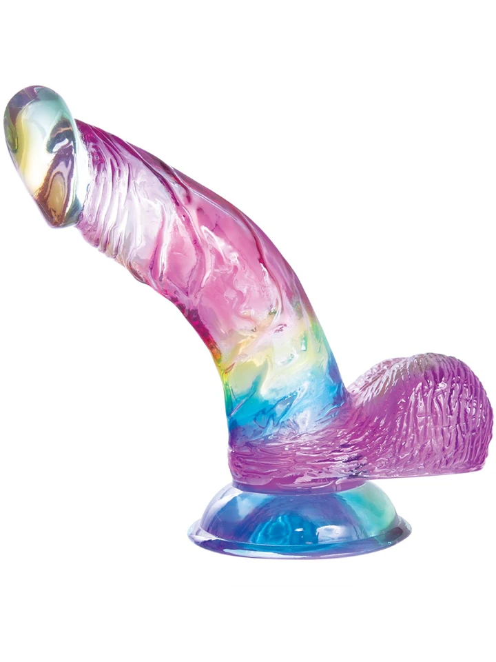 Jellildo Dildo Curved With Balls 19 cm Dildo | | Intimast
