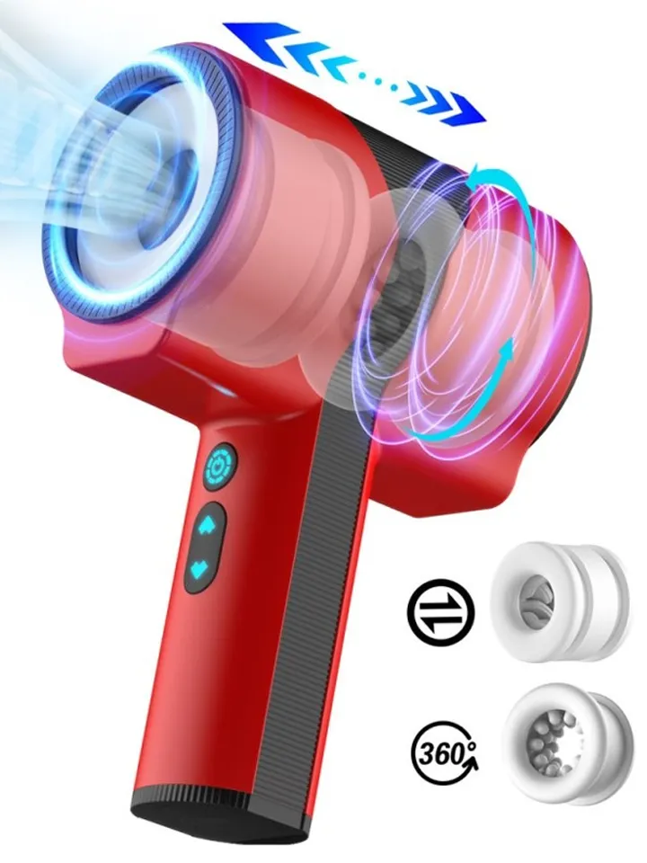 Teles Scoop Automatic Masturbator Twist & Turn Red Automatisk Masturbator |  | Intimast