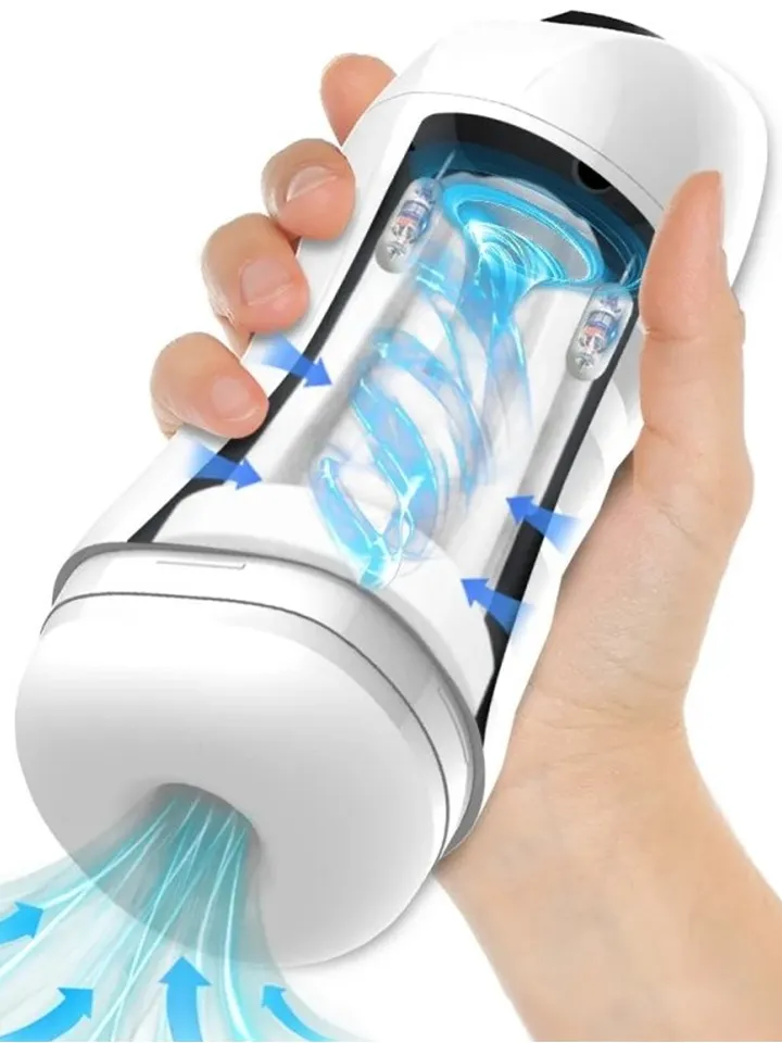 Max Cup Masturbator Vibration & Suction White Automatisk Masturbator |  | Intimast