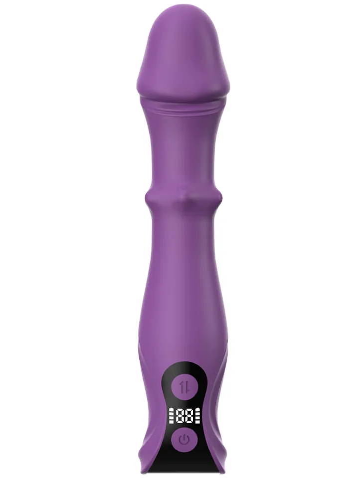 3-in-1 Vibrating Dildo With LCD Display Dildo med vibrator |  | Intimast