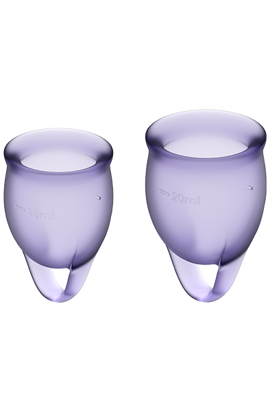Satisfyer Feel Confident Menstrual Cups Purple Tamponger & Menskoppar | | Intimast