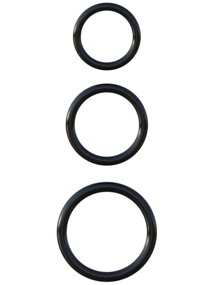 Pipedream Silicone 3-ring Stamina Set Penisringar paket |  | Intimast