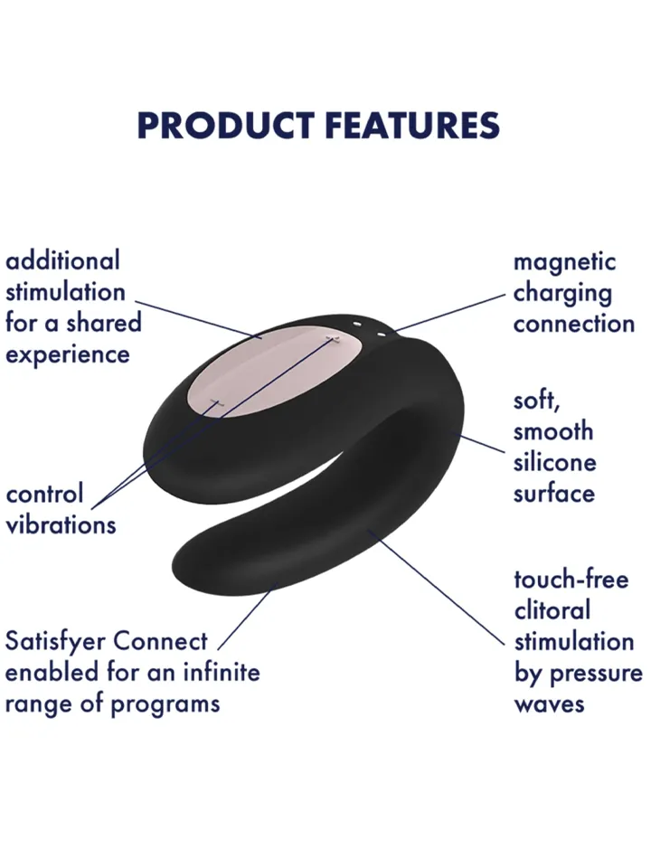 Alternativ bild 1 för Double Joy Parvibrator med App