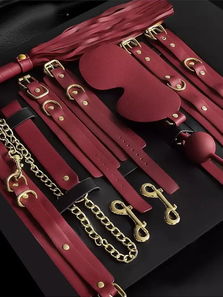 Luxury BDSM 11-pcs Kit Clarissa Red Bondage paket |  | Intimast