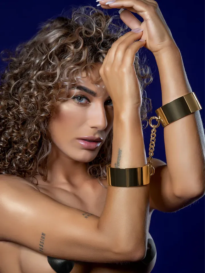 Taboom Slave Wrist Cuffs Handbojor metall | | Intimast