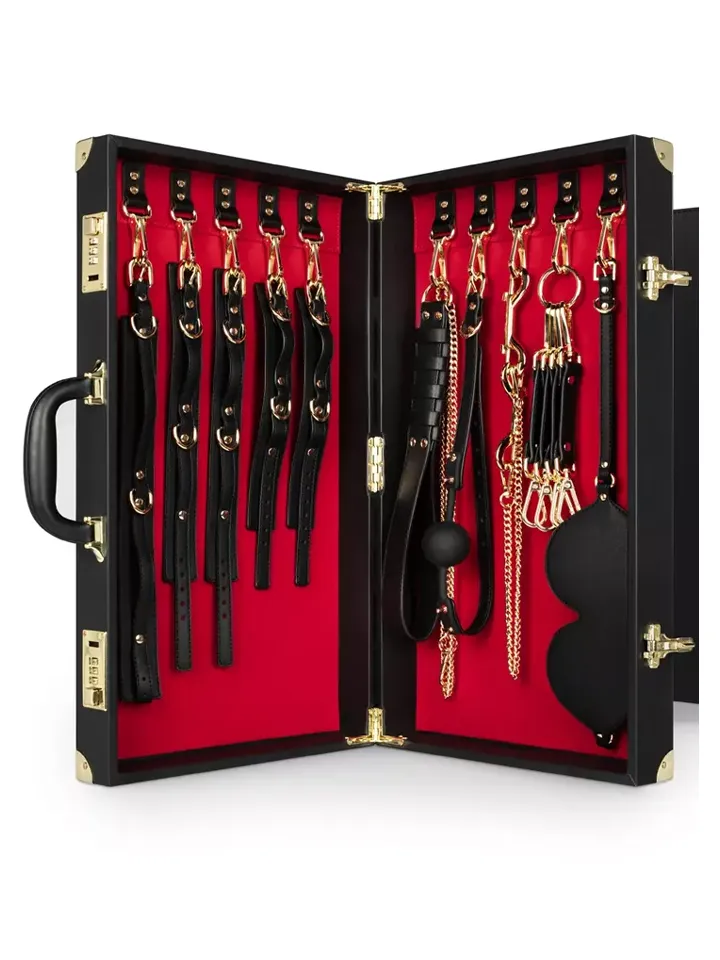 Bondage Suitcase 13-pcs PU Leather Bondage paket |  | Intimast