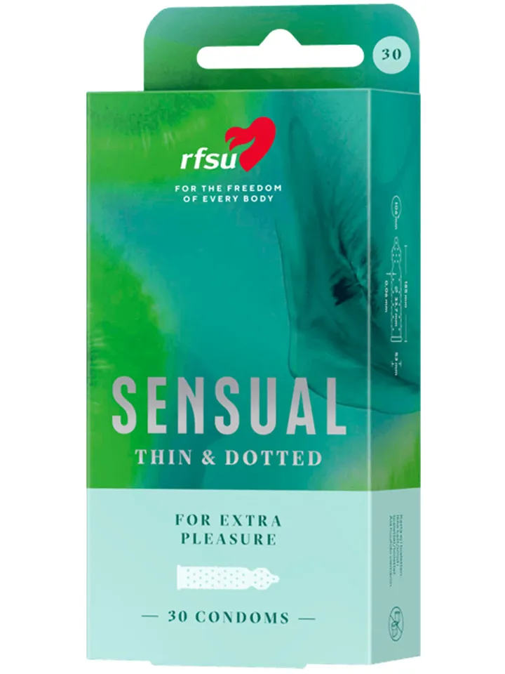 Produktfoto för Näkken - Knottrigt Tunn Kondom - 25 pack