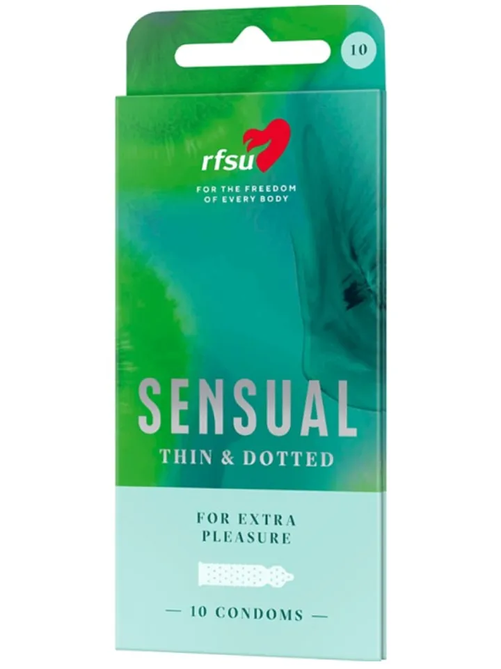 RFSU Sensual (Näkken) Kondomer 10-pack Knottriga kondomer |  | Intimast