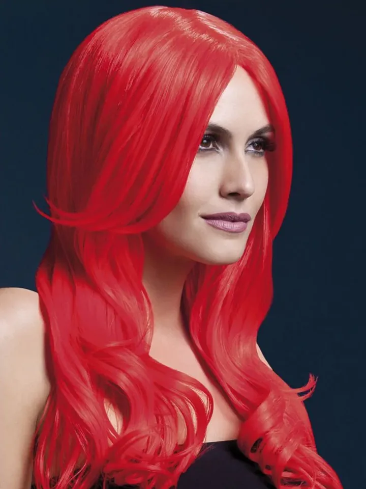 Fever Khloe Wig Neon Red Peruk |  | Intimast