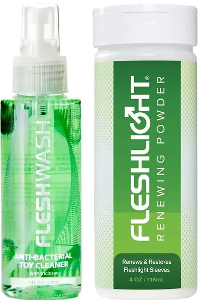 Fleshlight FleshWash + Renewing Powder Paketerbjudande