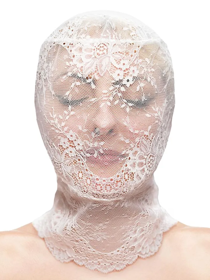 Fetish & Fashion Lace Hood White BDSM mask | | Intimast