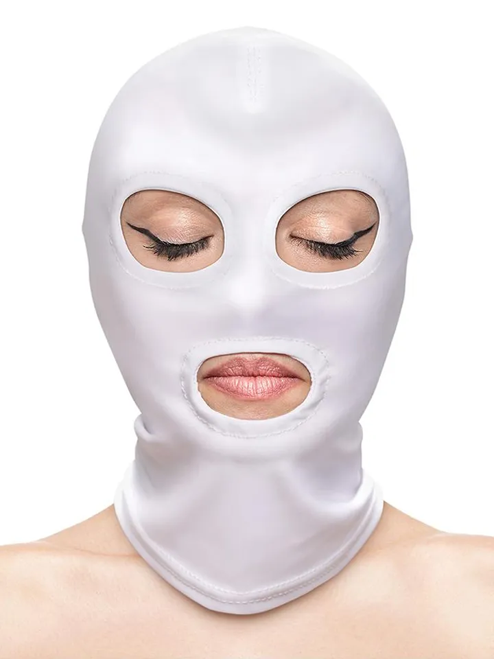 Fetish & Fashion Eyes & Mouth Hood White BDSM mask | | Intimast