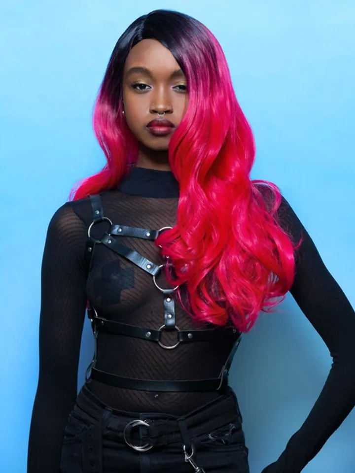 Manic Panic Red Curls Wig With Dark Roots Peruk |  | Intimast