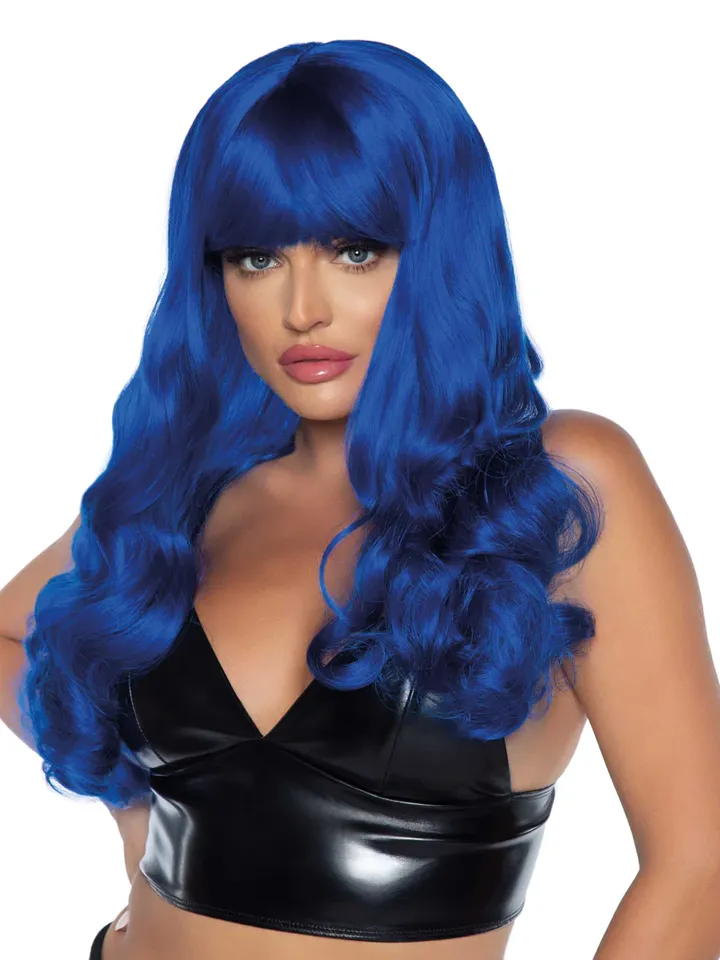 Leg Avenue Misfit Long Wavy Wig Blue Peruk | | Intimast