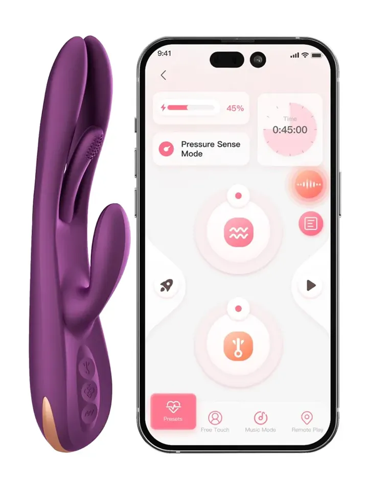 Terri App Controlled Tapping Rabbit Vibrator Appstyrd rabbitvibrator |  | Intimast
