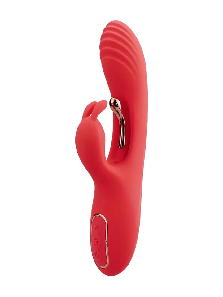 Red & Gold Flapping Rabbit Red Rabbitvibrator |  | Intimast