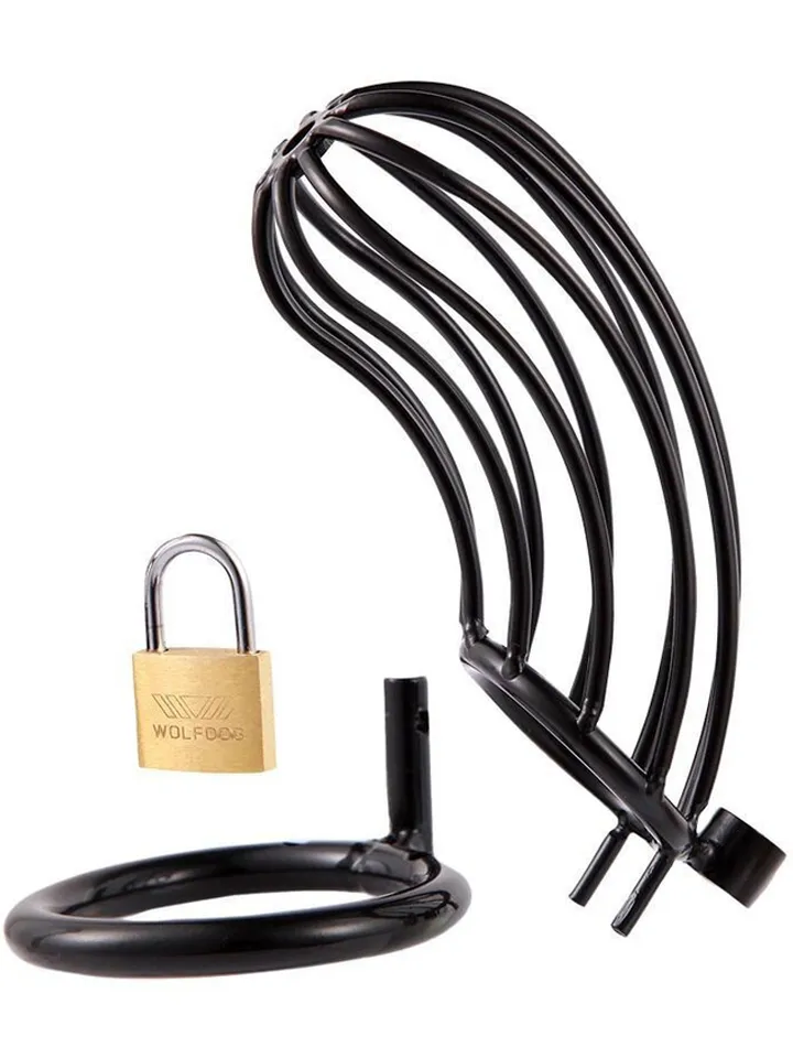 Metal Chastity Cage Grid Black 50 mm Kyskhetsbur |  | Intimast