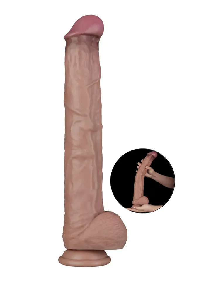 Dual Layered Bendable XXL Cock 37,5 cm XXL dildo | | Intimast