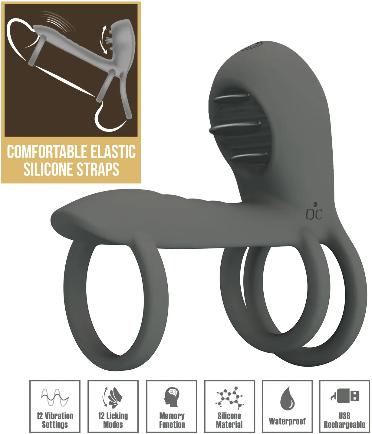 Master Ring Vibrating Cock Ring Penisring med vibrator | | Intimast