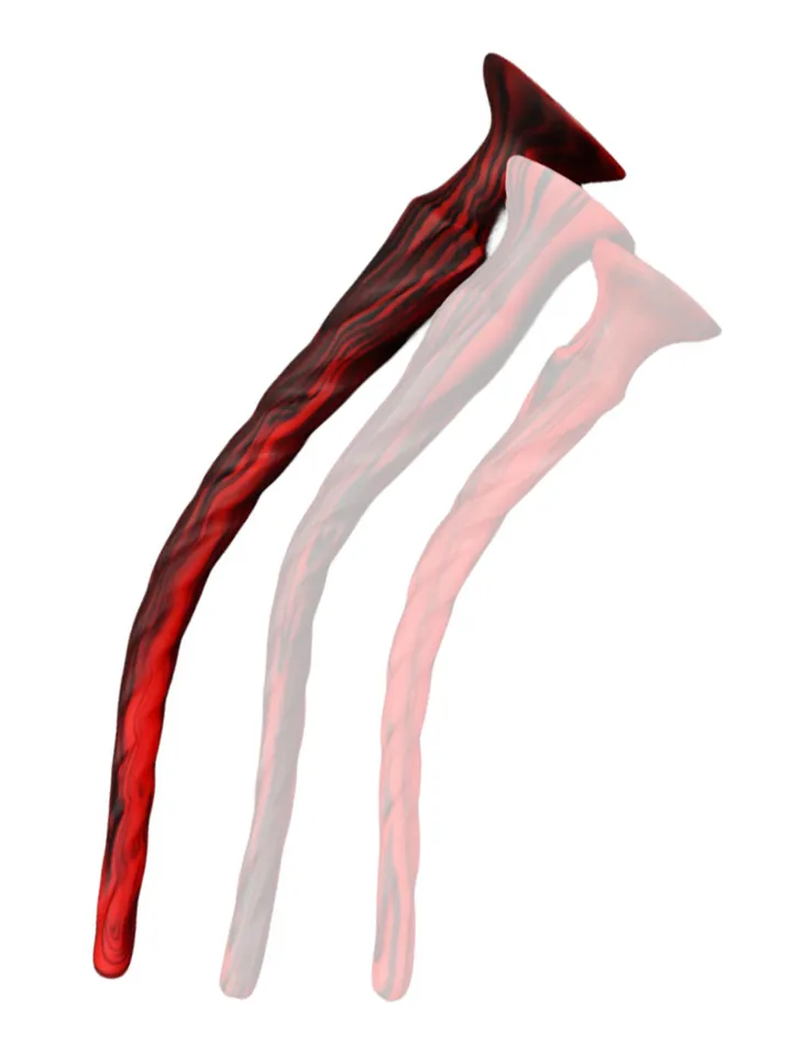 Torthy Dildo Black/Red 63 cm Extra lång analdildo | | Intimast