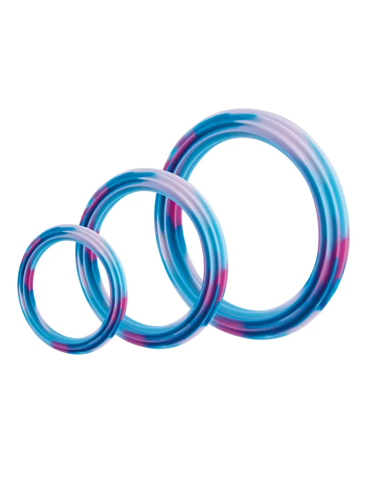 Camo 3in1 Silicone Cock Ring Penisringar paket |  | Intimast